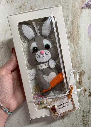 Великодні кролики ручної роботи/подарунки в кошик для дітей6 фото