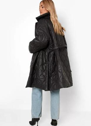 Новое стебаное пальто на запах куртка большого размера  zara h&m boohoo4 фото