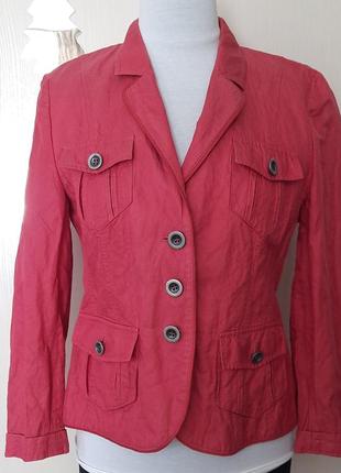 Basler жакет 46 m, l пиджак куртка розовый коралловый