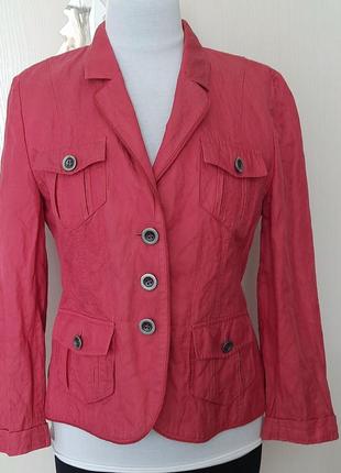 Basler жакет 46 m, l пиджак куртка розовый коралловый2 фото