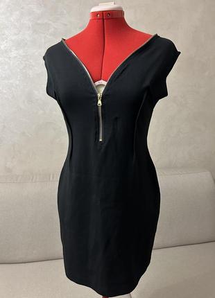 K.zell маленька чорна сукня з декоративною обробкою горловини блискавкою