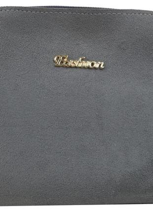 Женская сумка  из эко кожи ксения fashion серая4 фото