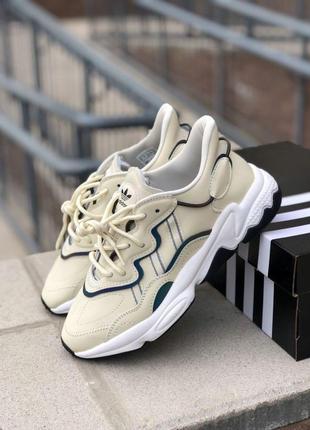 Жіночі кросівки adidas ozweego milk white5 фото