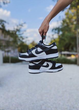 Dunk low retro black white10 фото