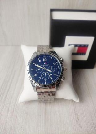 Мужские часы tommy hilfiger silver&black