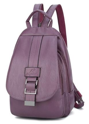Женская сумка рюкзак эко кожа фиолетовый