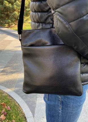 Мужской набор сумка планшетка кожаная с кошельком из натуральной кожи5 фото