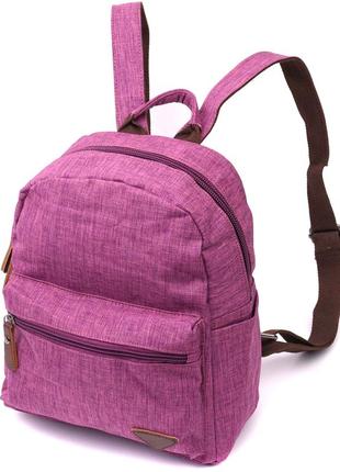 Барвистий жіночий рюкзак із текстилю vintage 22243 фіолетовий