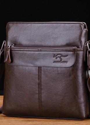 Качественная мужская сумка планшетка кенгуру, сумка-планшет на плечо для мужчин5 фото