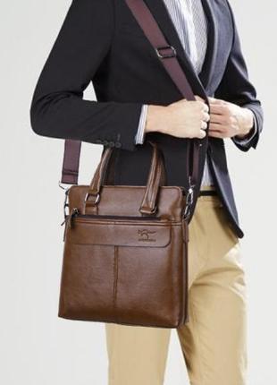 Качественная мужская сумка планшетка кенгуру, сумка-планшет на плечо для мужчин7 фото