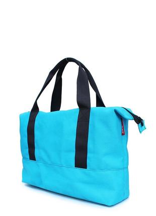 Текстильная сумка  poolparty universal голубая2 фото