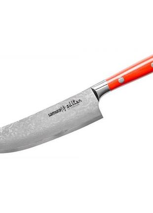 Нож кухонный пчак 159 мм  samura красный (2000002663218)