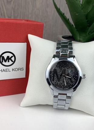 Жіночий наручний годинник michael kors якісний . брендовий годинник із браслет золотистий сріблястий