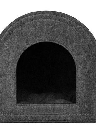 Домик для собак и котов из войлока "арка" с подушкой1 фото