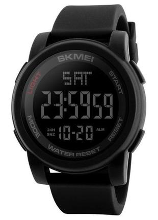 Чоловічий спортивний наручний годинник skmei 1257 електронний з підсвіткою, армійський цифровий годинник3 фото