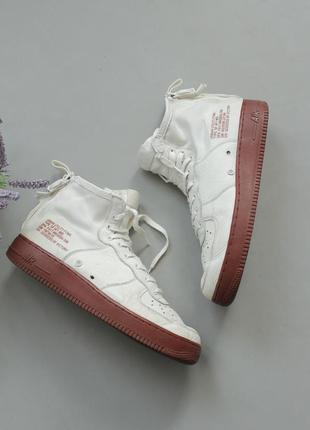 Nike sf air force high кожаные кроссовки высокие кеды эйр форс макс adidas puma sb stussy белые converse 44 452 фото