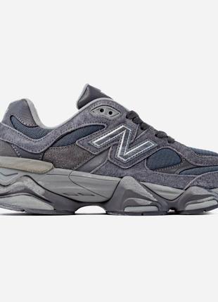 Мужские кроссовки серые с синим new balance 9060 grey blue