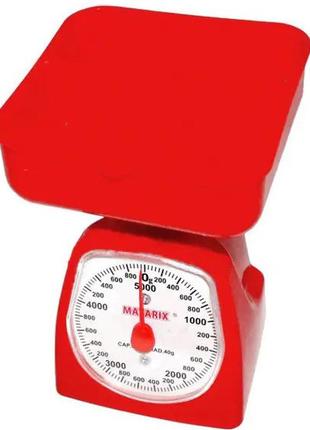Ваги для зважування продуктів matarix mx-405 5 кг червоні, кухонні ec-907 ваги міні