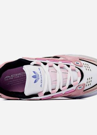 Женские кроссовки белые с розовым adidas adi 2000 white pink5 фото
