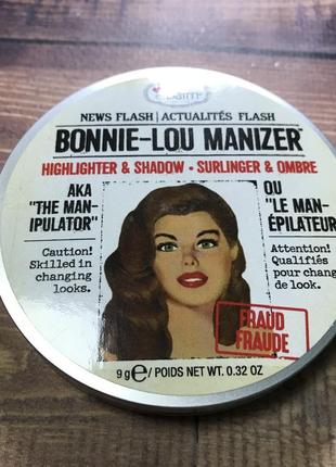 Тени хайлайтер золотой the balm thebalm bonnie-lou manizer1 фото