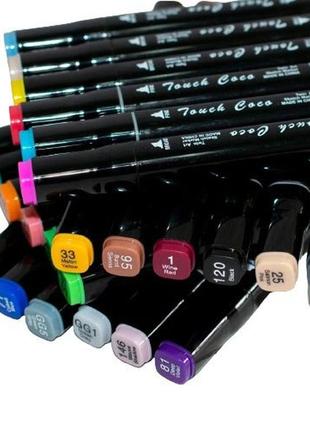 Набір маркерів для малювання touch 120 шт./уп. двосторонні професійні фломастери для художників6 фото