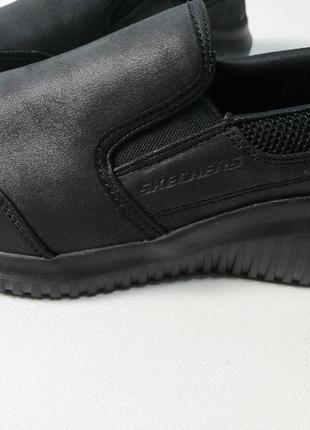 Нові чоловічі шкіряні кросівки skechers устілка memory foam розмір 45 оригінал5 фото