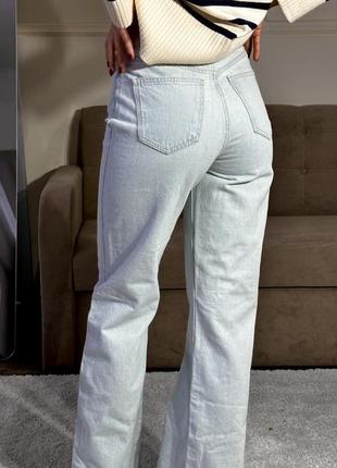 Широкие джинсы с высокой талией mango6 фото
