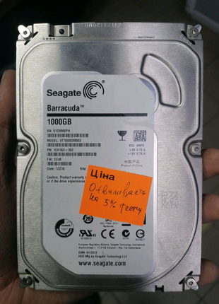 Hdd seagate barracuda 1tb st1000dm003