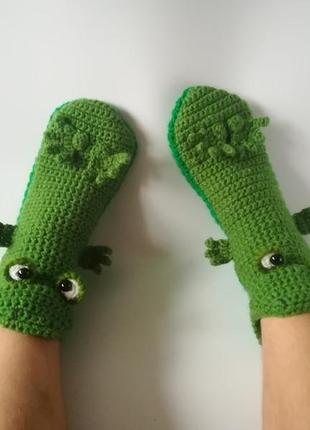 Теплі шкарпетки тваринки, домашні оригінальні тапочки звірі4 фото