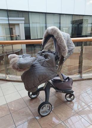 Дитяча коляска stokke xplory,зимовий комплект3 фото