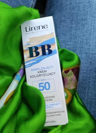 Вв-крем зволожуючий lirene moisturizing bb cream spf 50 01 natural, 30 мл4 фото