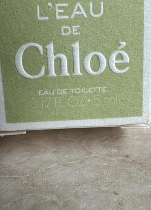 L’eau de chloe туалетная вода оригинал!5 фото