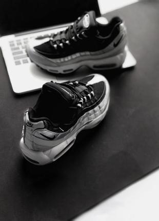 Кроссовки nike air max 95 black silver5 фото