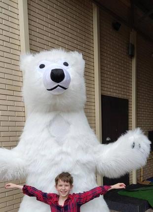 Ростровая лялька білий ведмідь аніматор київ і область2 фото