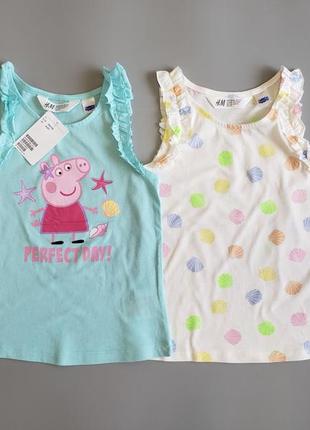 Очень классные яркие летние майки peppa pig h&amp;m6 фото