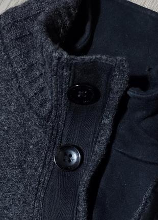 Мужской теплый шерстяной свитер / next / кофта / серый чёрный свитер / мужская одежда / чоловічий одяг /4 фото