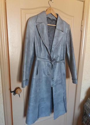 Шкіряне пальто