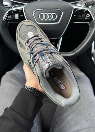 Мужские кроссовки серые с синим new balance 1906r gray navy9 фото