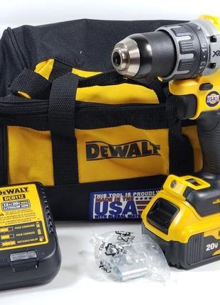 Безщіткова дриль-шуруповерт dewalt dcd791p1 (dcb205)