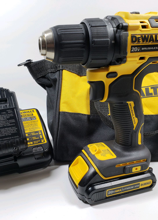 Безщітковий дриль шуруповерт dewalt dcd708c2 atomic 18/20v