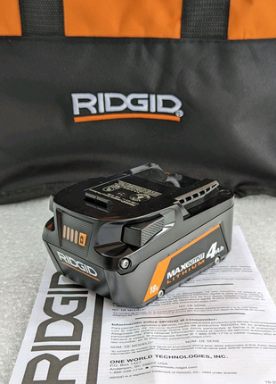 Ridgid (aeg) max r840040 4.0ah 18v акумулятор батарея аккумулятор