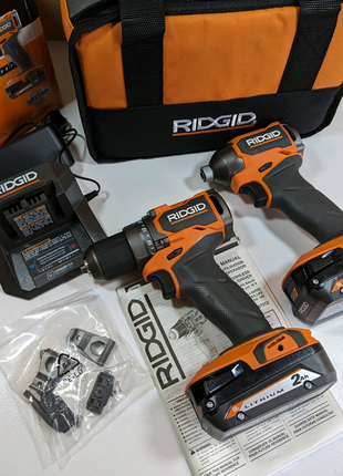 Набір ridgid (aeg) subcompact 18v шуруповерт r87012 імпакт r87231