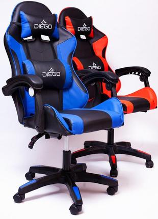 Кресло геймерское diego черно-красное9 фото