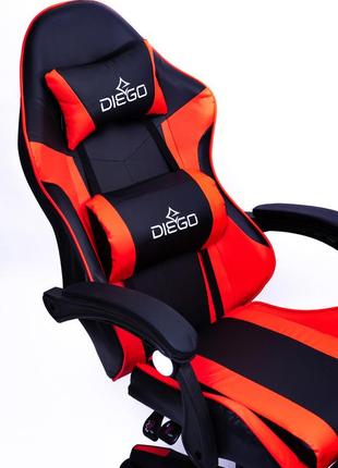 Кресло геймерское diego черно-красное4 фото