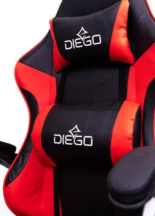 Кресло геймерское diego черно-красное6 фото