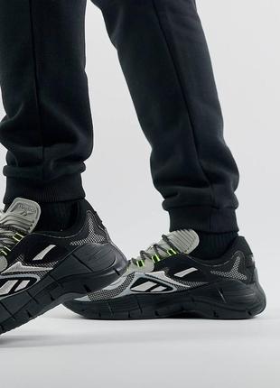 Reebok zig kinetica || grey black3 фото