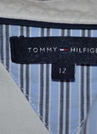 Детская рубашка на мальчика в полоску с логотипом tommy hilfiger.4 фото