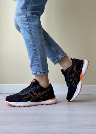 Кроссовки asics gel nimbus (чёрные, сетка)2 фото