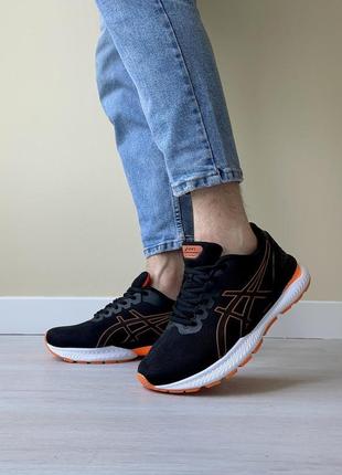 Кроссовки asics gel nimbus (чёрные, сетка)4 фото