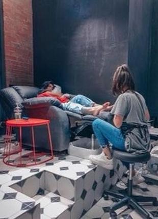 Крісло-реклайнер для салону краси, з єлектроприодом2 фото